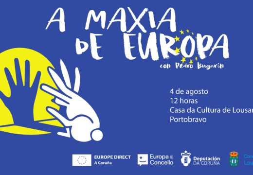 A Casa da Cultura de Lousame acolle o espectáculo “A Maxia de Europa” de Europe Direct A Coruña este venres 4 de agosto